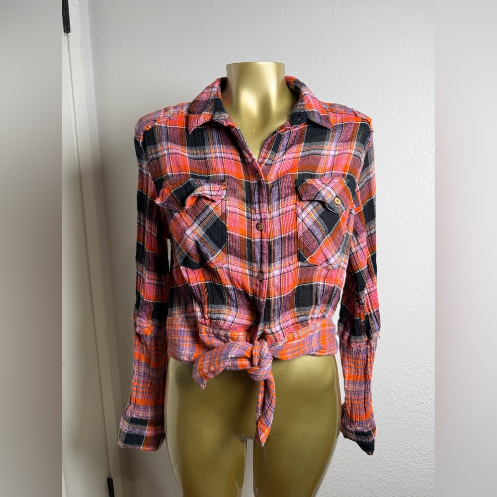 We The Free Multicolor Plaid Shirt S